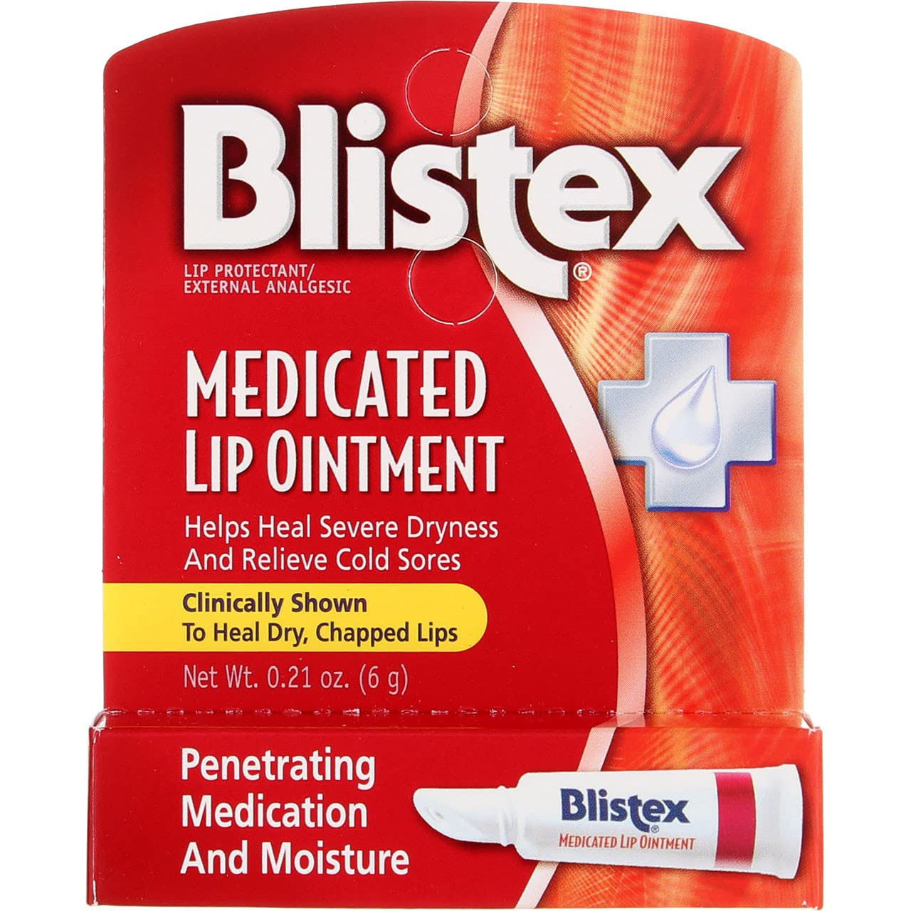 Blistex Medicated Lip Ointment Tube, 0.21 Oz